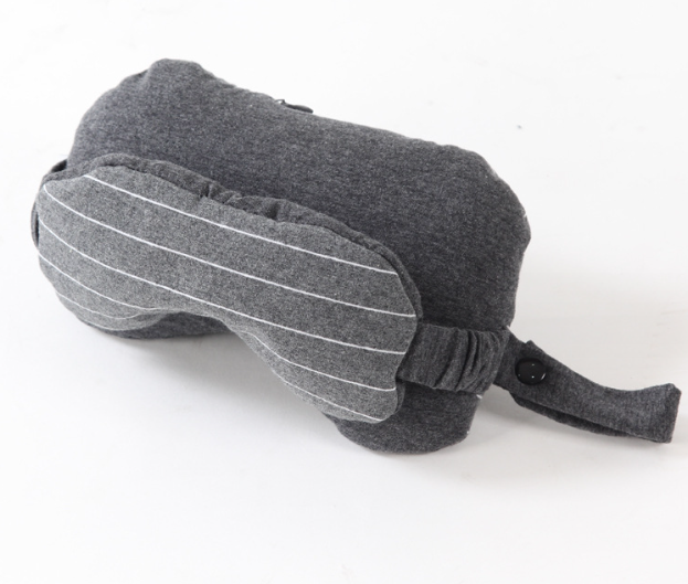 Portable Eye Mask and 2-in-1 Neck Pillow - Soft Cotton and Foam Filled Relief for Eyes and Neck