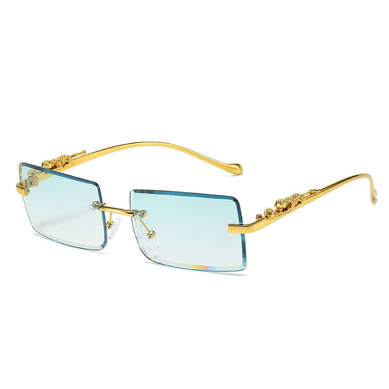 Chic Fashion Trendy Rimless Square Sunglasses 😎 Anti-Glare UV 400 Protection