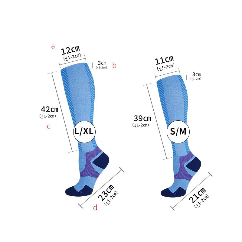 Colorful Unisex Sports Compression Calf Length Socks - Soccer Uniform Favorites ! ⚽️❣️