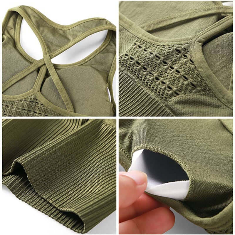 Women's Energy Seamless Sports & Yoga Bra 🧘‍♀️ Breathable Polyester & Spandex Comfort