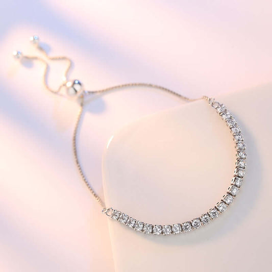 Women's Sterling Silver Sparkling Strand Tennis Bracelet