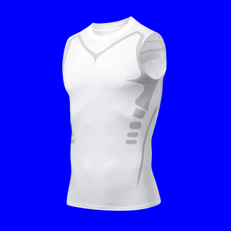 Quick-dry Men's Fitted Sports & Fitness Vest 💪 Sleeveless Elastic Breathable Moisture-wicking