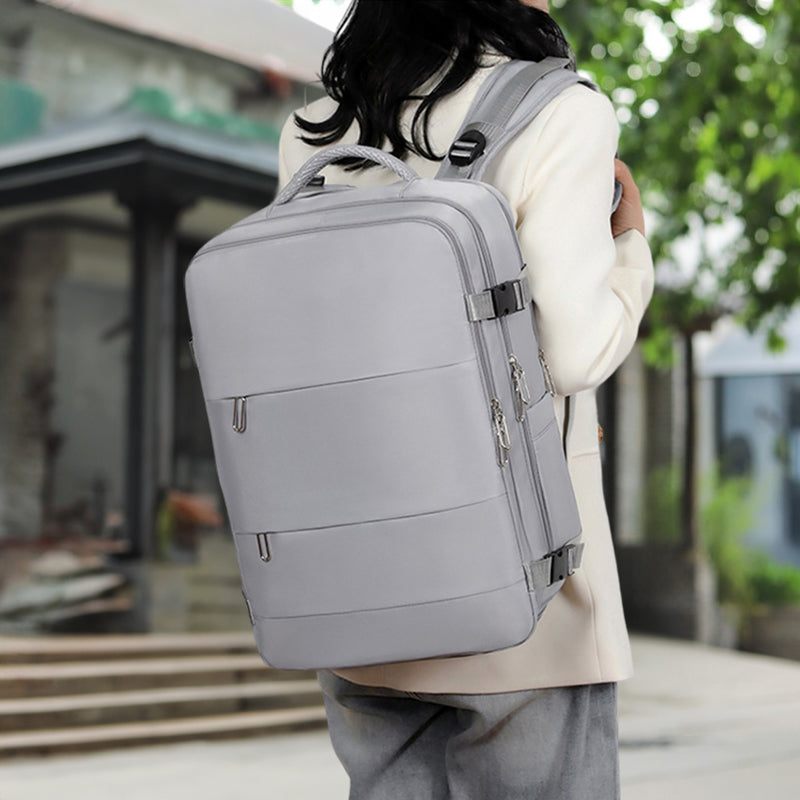 Foldable Waterproof Oxford Cloth Backpack - Large Capacity with Independent Shoe Storage in 5 Hip Colors 🌈