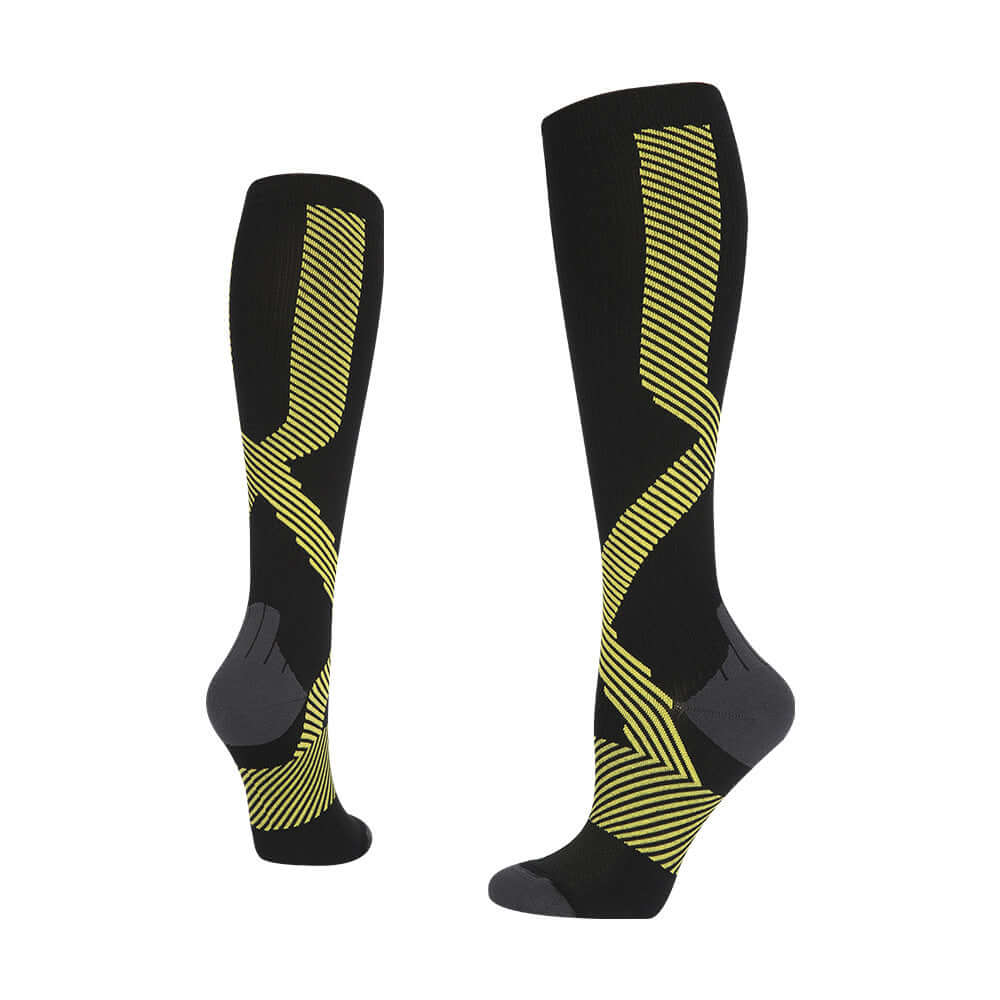 High-Calf Unisex Sports Pressure Socks ⚽️ 🧦 Choose from Four Colorful Fun Patterned Designs