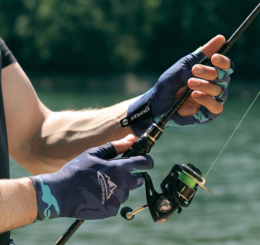 Professional Outdoor Sports and Fishing Gloves - Non-Slip Half Finger Nylon & Spandex 🎣