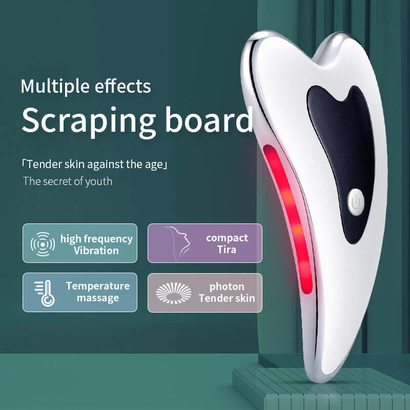 Microcurrent Face Lift Device - Guasha Massage Scraping Galvanic Beauty Skin Lifting Facial & Body Massager ❣️