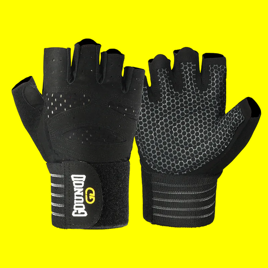 Popular Professional Fitness Gloves - Silicone Anti-Slip Grip, Breathable & Wear-resistant Half Finger Style 🧤