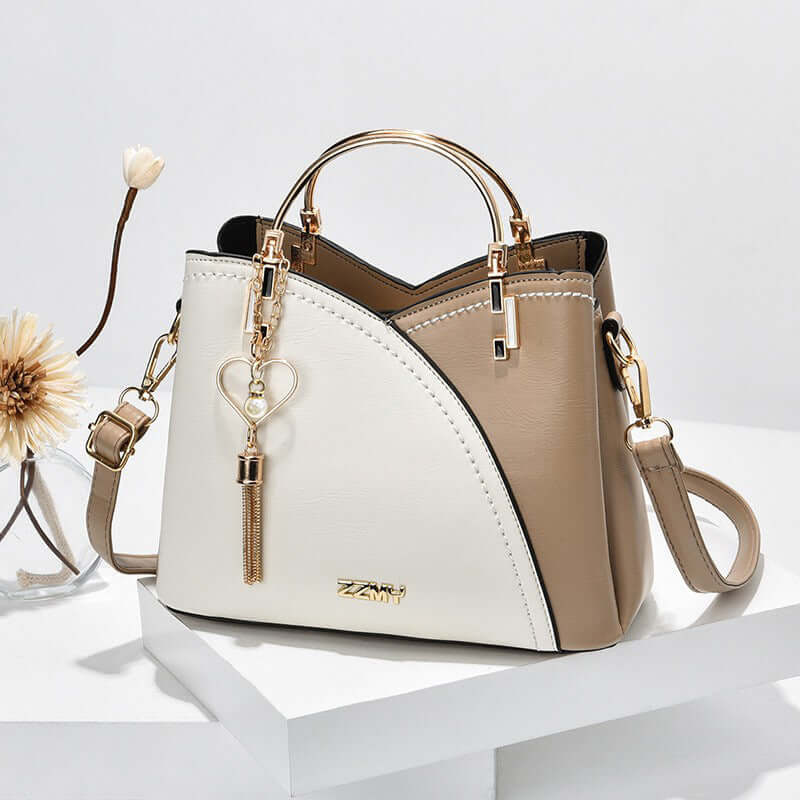 Women's Trendy Handbag - Chic Style Color Block Large Capacity Shoulder Crossbody Bag 👜