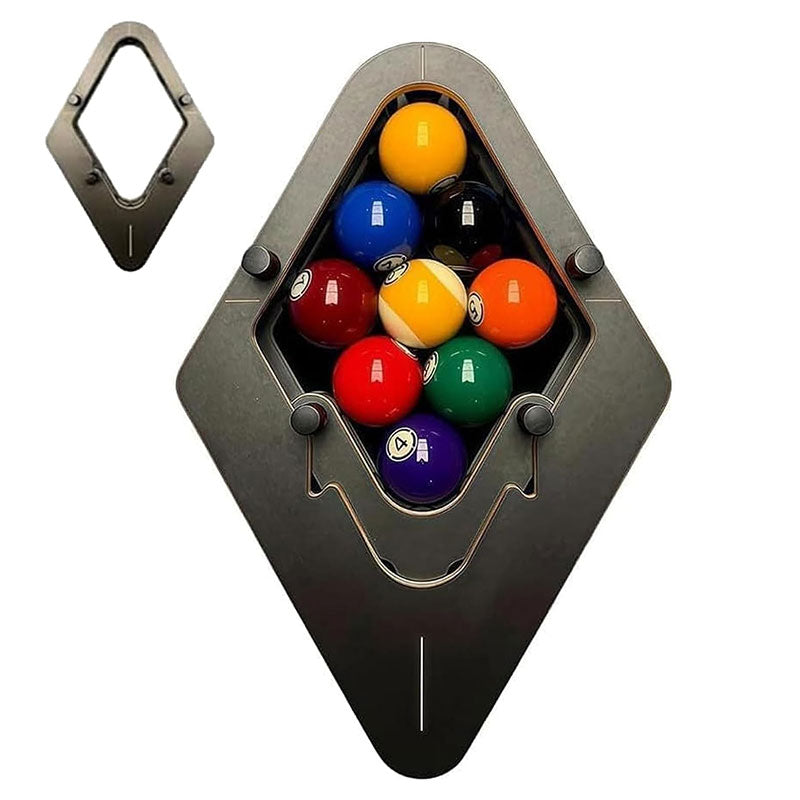 Professional Billiard Ball Rack - Tournament-Quality with Zero-Gap Precision Solid Wood 8-Ball & 9-Ball Pool Rack