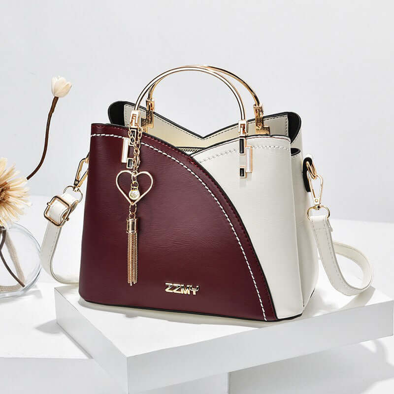 Women's Trendy Handbag - Chic Style Color Block Large Capacity Shoulder Crossbody Bag 👜
