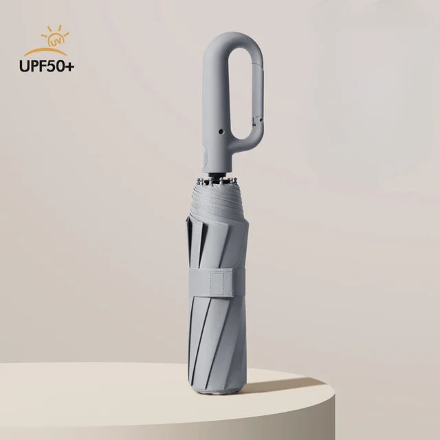 Unisex Folding Sunshade Umbrella - Automatic Ring Umbrella Rain and UV Sun Protection
