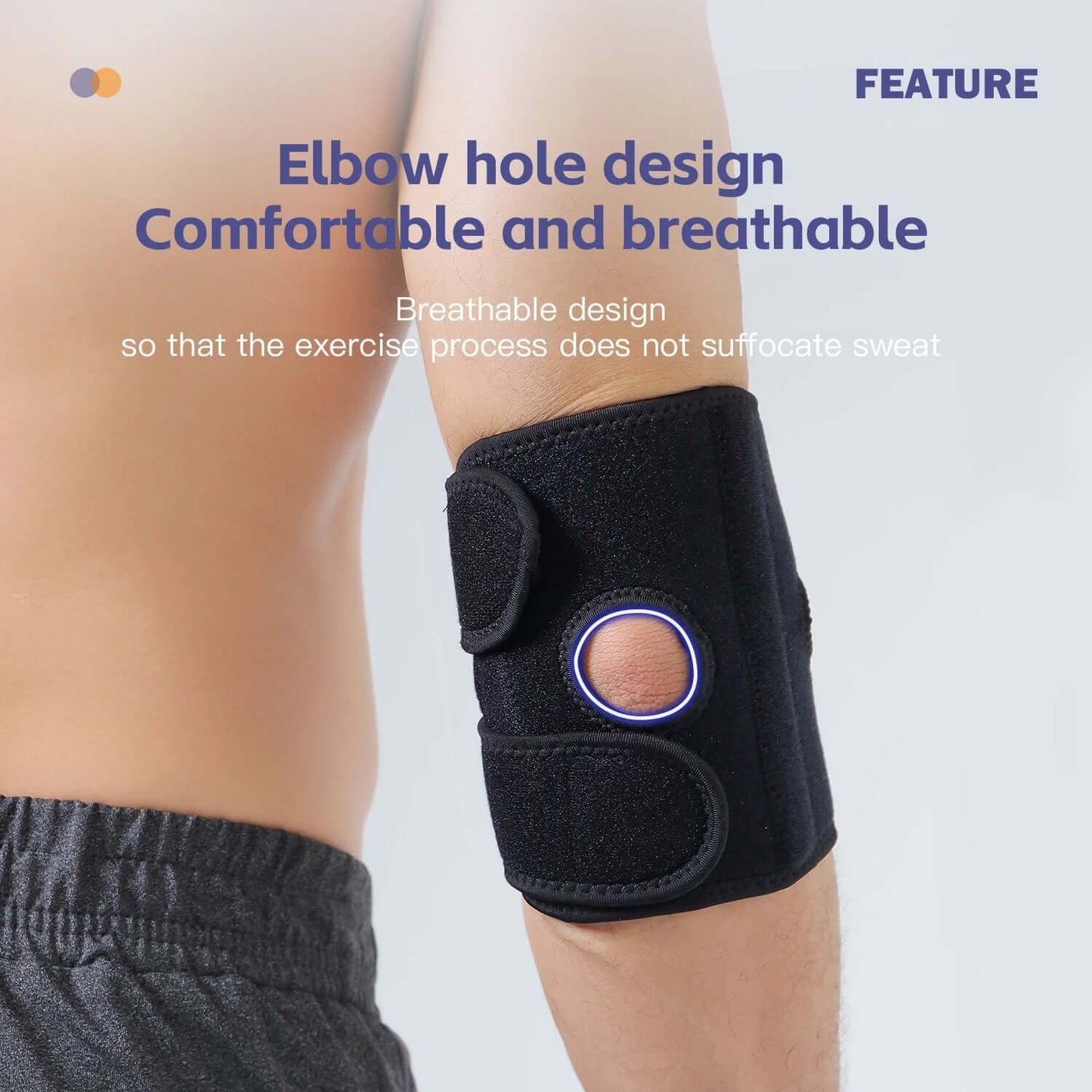 Sports & Fitness Adjustable  Elbow Guard - Breathable Protective Gear for Stability