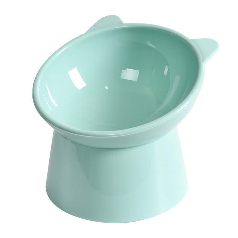 Smart Design Elevated Pet Feeding Bowl with Tilted Neck Protection, Anti-Tip Plastic Bowl Food & Water 🦮🐈