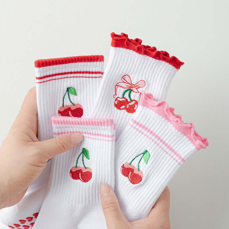 Hip Fun Graphics White Cotton Yoga Socks 🧘‍♀️🧦 for Women