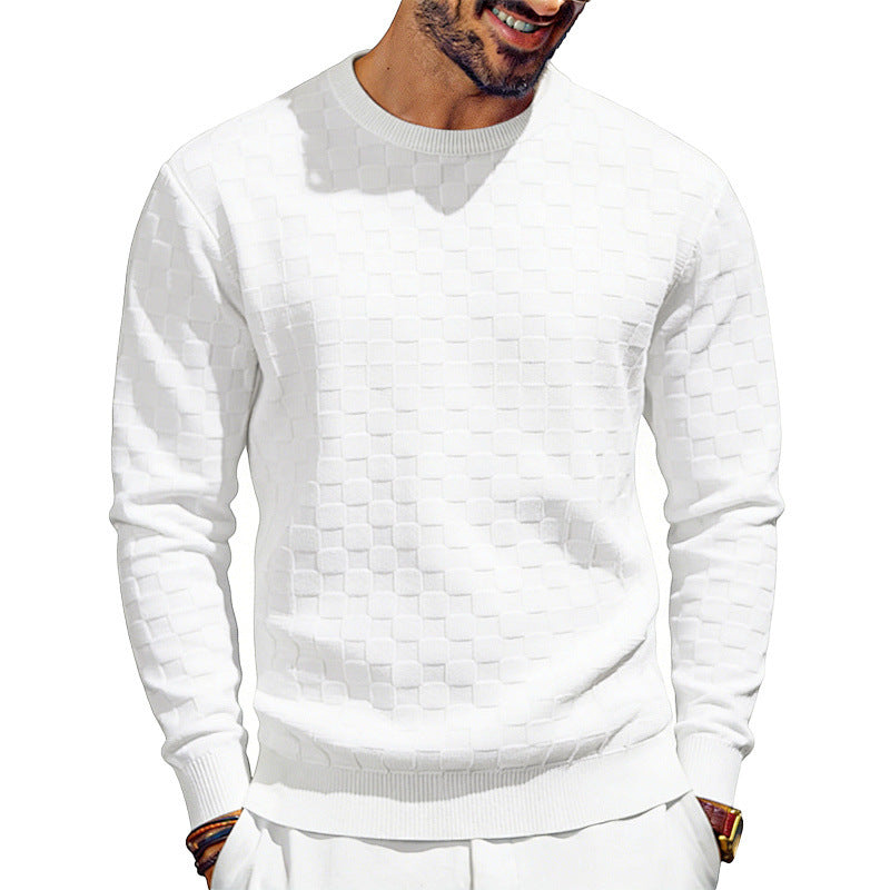 Men's Autumn & Winter Fashion Forward Sweater-shirt - Warm Heavyweight Jacquard Long Sleeve Crewneck ♨️
