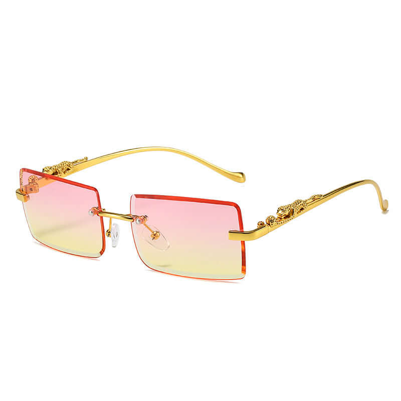 Chic Fashion Trendy Rimless Square Sunglasses 😎 Anti-Glare UV 400 Protection