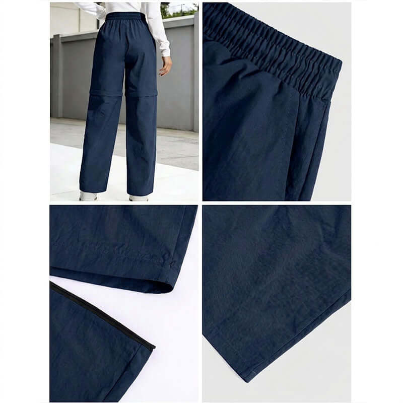 Women's Convertible Recreation Pants - Waterproof Quick-Dry Cargo Trousers with Zip-Off Legs