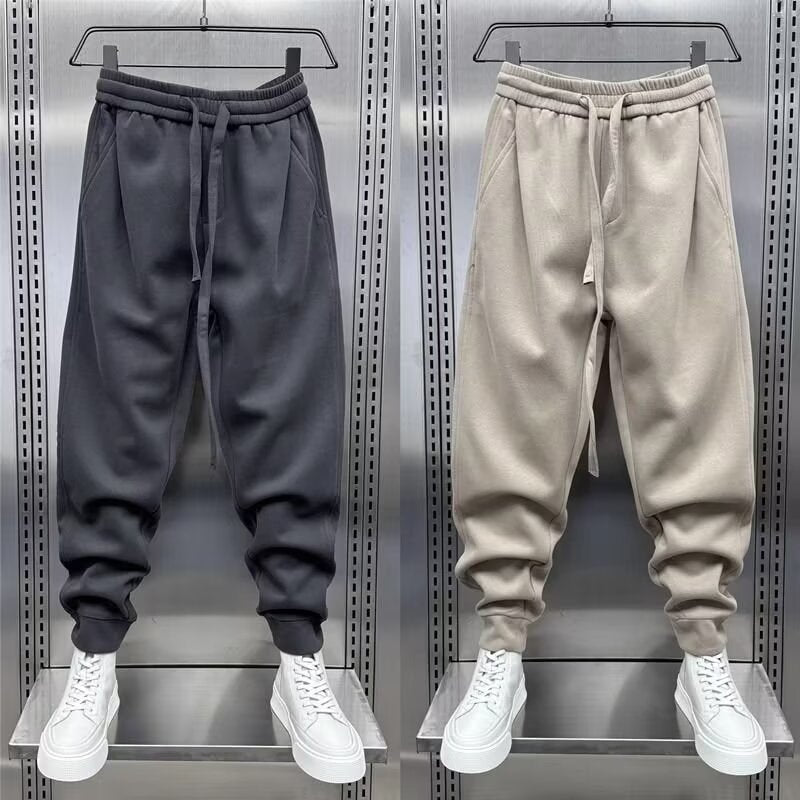 Men's Hip Casual Extra Warm Elastic Ankle Sports Sweatpants - Fleece Lined and Thickened 3 Pockets ♨️