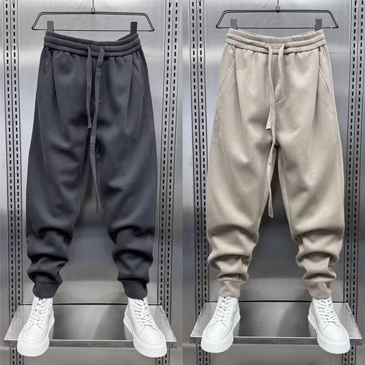 Men's Hip Casual Extra Warm Elastic Ankle Sports Sweatpants - Fleece Lined and Thickened 3 Pockets ♨️
