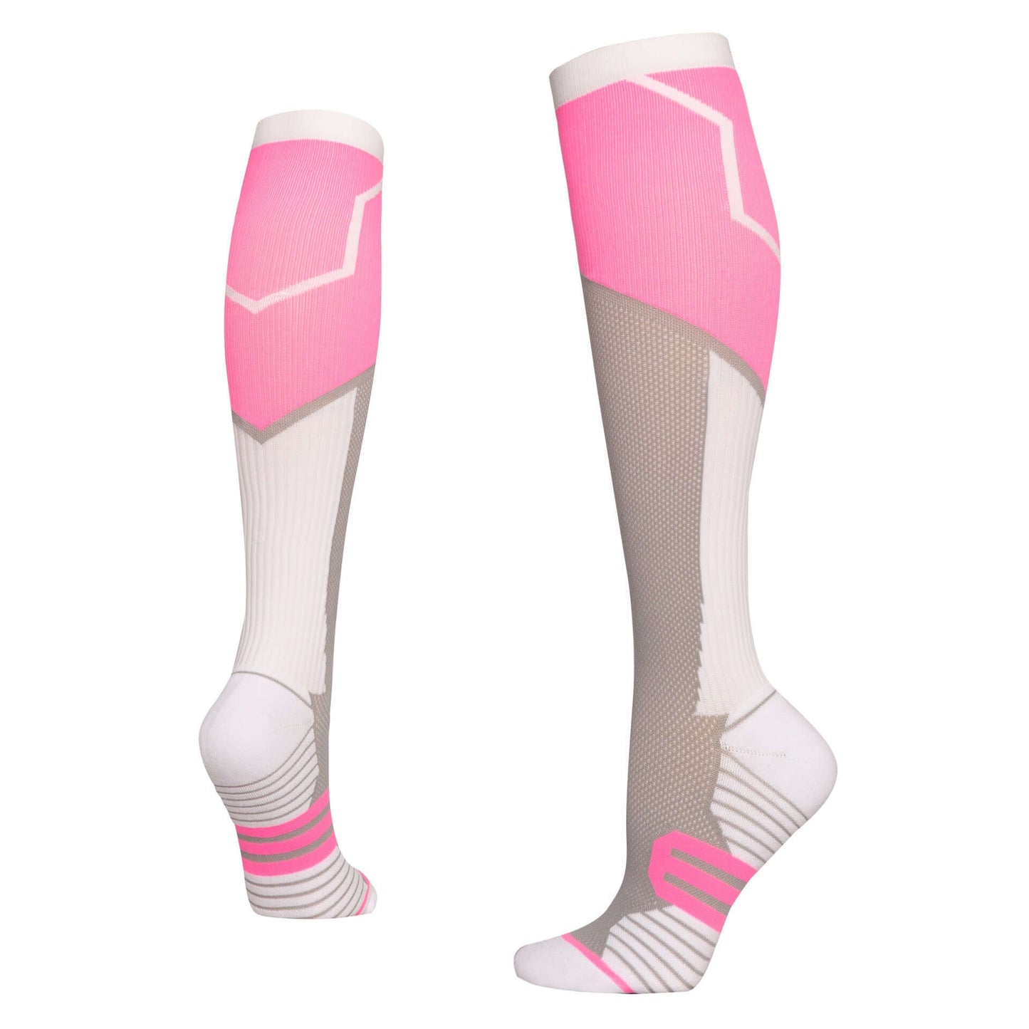 Athletic Over the Calf Sports Pressure Socks - Anti-Slip, Sweat Absorbing & Anti-friction