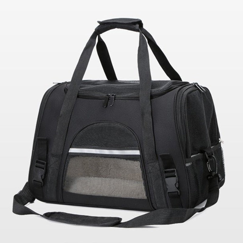 Smart Expandable Breathable Mesh Pet Carrier Travel Bag