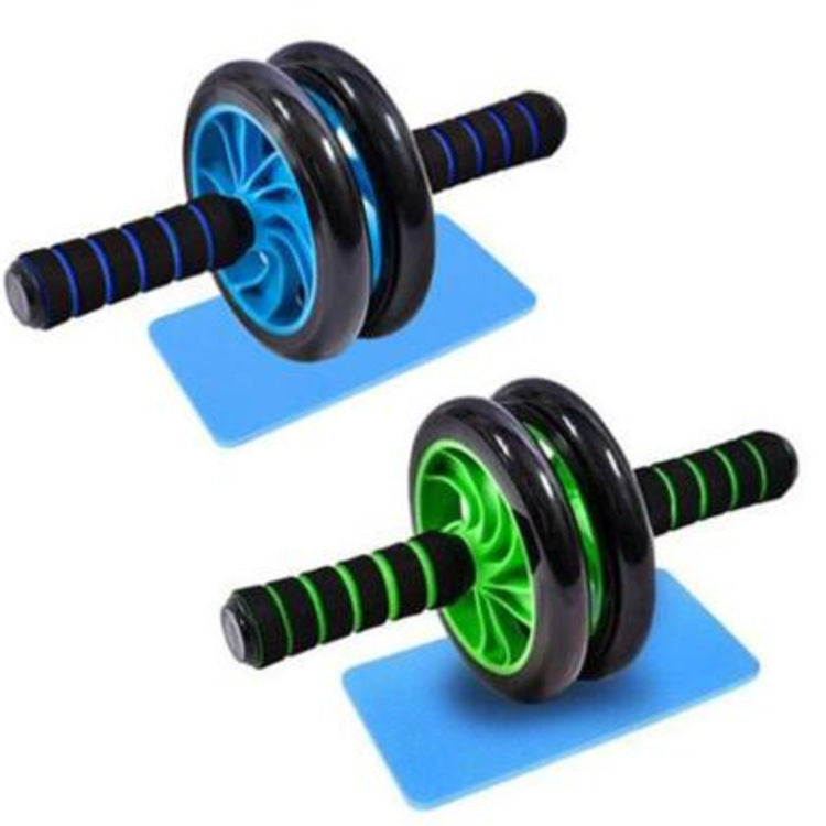 Popular Abdominal Exercise Roller - Classic Dual Wheel with Soft Foam Handles - Includes Extra Thick Knee Pad