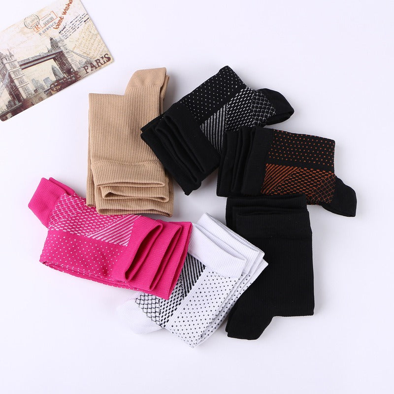 Sporty Unisex Nylon Compression Socks for Ankle Protection, Single Pair 🧦