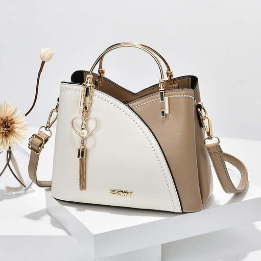 Women's Trendy Handbag - Chic Style Color Block Large Capacity Shoulder Crossbody Bag 👜