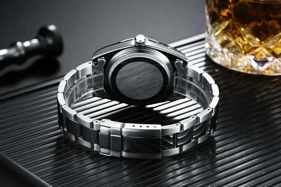 Men's Luxury Automatic Mechanical Watch - Solid Stainless Steel Strap in 7 Color Options 🌈
