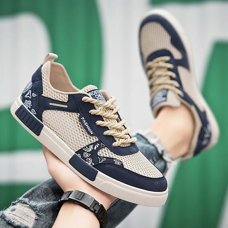 Trendy Hollow Mesh Fashion Sneakers - Lightweight and Durable Sole