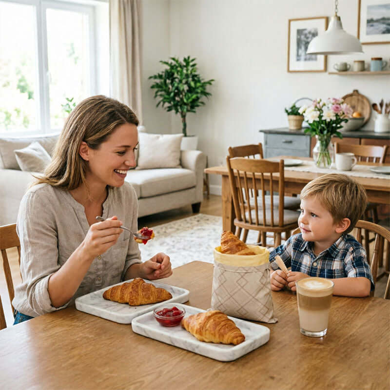 Popular Beeswax Bread Bags – Natural Beeswax-Lined Cotton Bags for Freezer & Fridge Storage 🍞