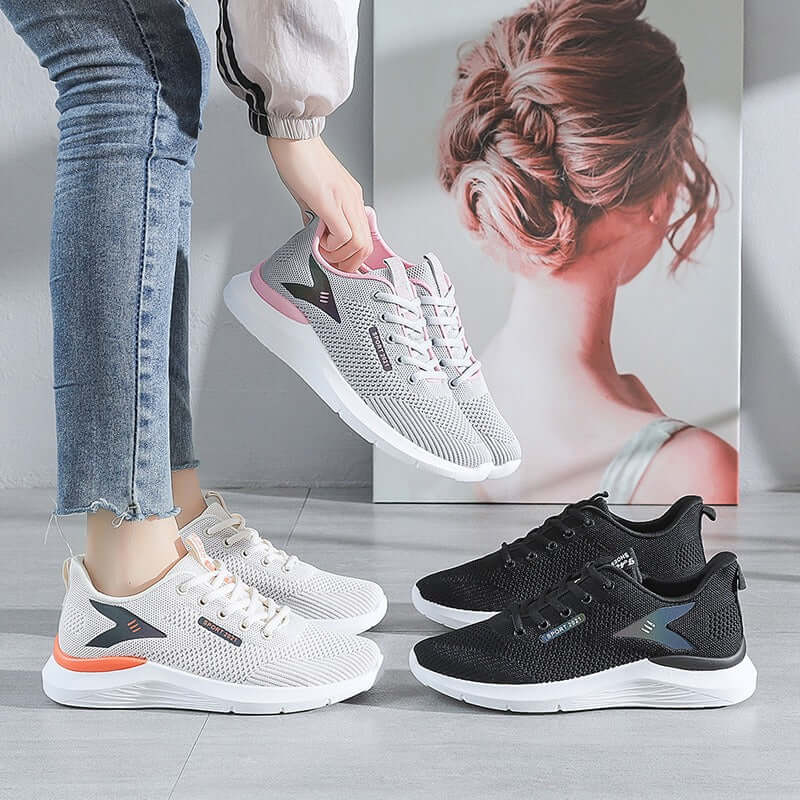 Women's Sneakers - Breathable, Sporty & Lightweight Casual Running Shoes
