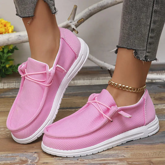 Women's Gorgeous Round Toe Canvas Sneakers in 7 Beautiful Color Options 🌈
