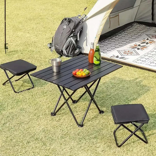 Portable Ultralight Camping - Picnic Chair - Doubles as Fishing Stool & Travel Seat with Fishing Tool Holder