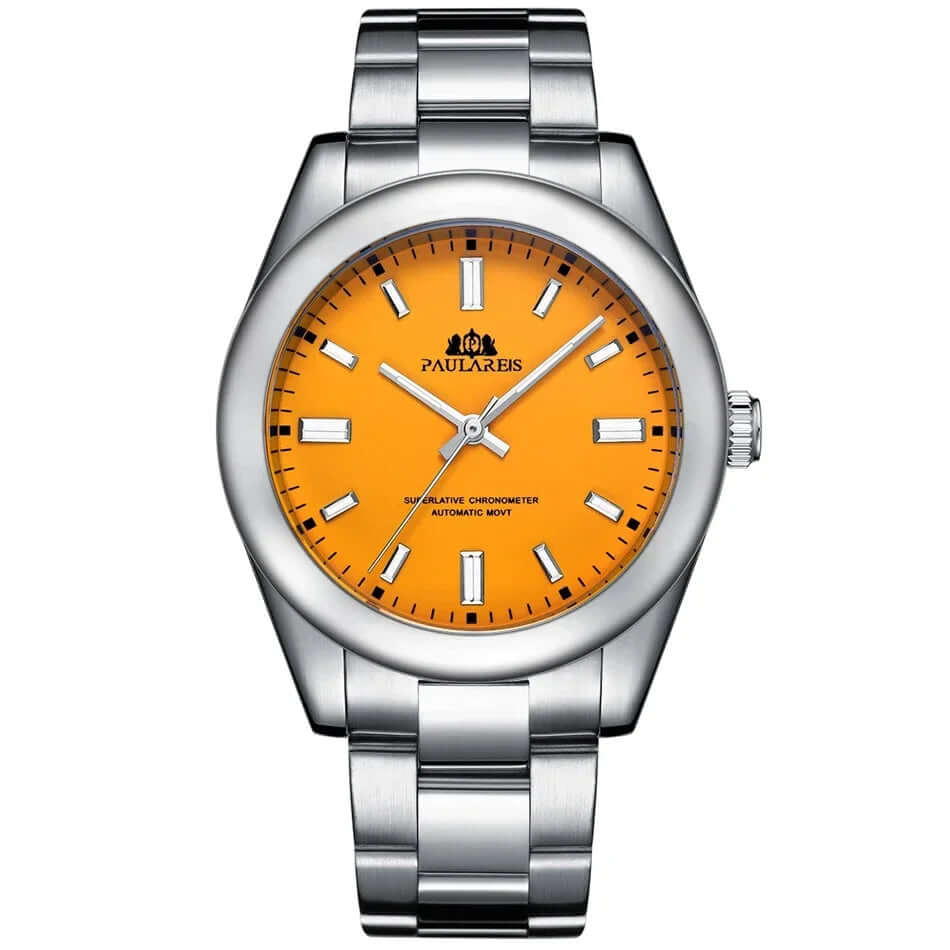 Men's Luxury Automatic Mechanical Watch - Solid Stainless Steel Strap in 7 Color Options 🌈