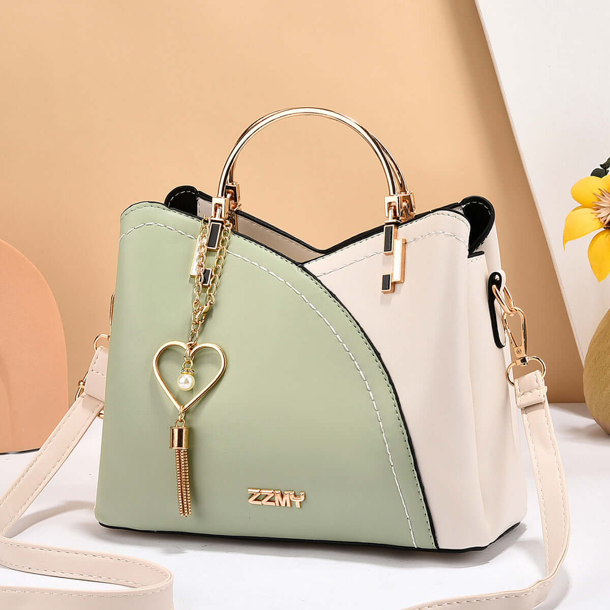Women's Trendy Handbag - Chic Style Color Block Large Capacity Shoulder Crossbody Bag 👜