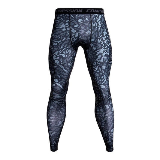 Men's Camouflage Compression Pants - Fitness & Sports Leggings
