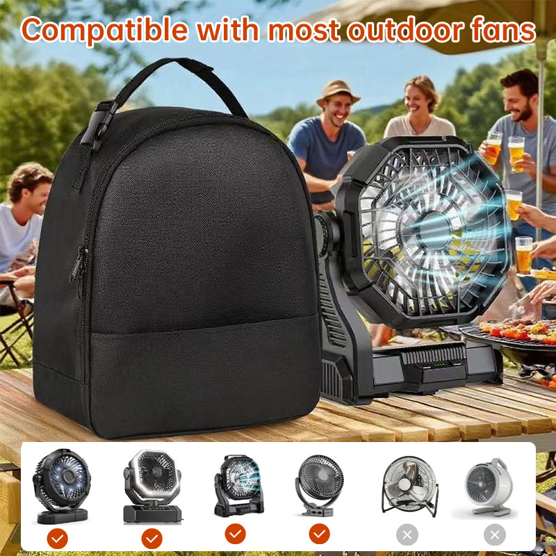 Round Tabletop Fan Carry Case | Portable Camping Gear Bag