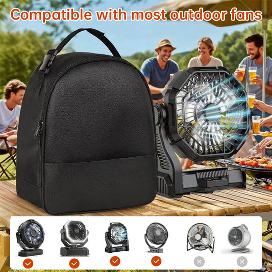 Round Tabletop Fan Carry Case | Portable Camping Gear Bag