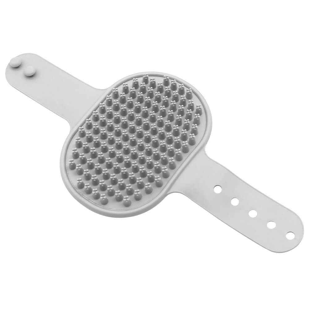 Soft Rubber Silicone Dog & Cat Pet Bathing and Massage Brush with Hand Grip 🦮🐈‍⬛️