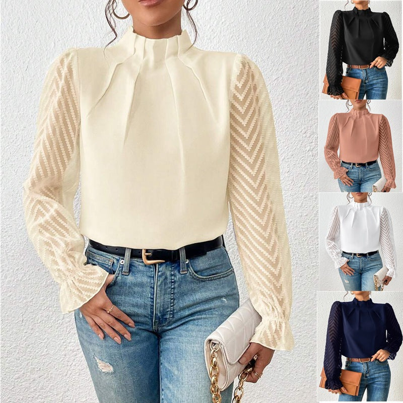 Women's Stunning New Autumn & Winter Long Sleeve Top with Beautiful Sleeve Design, Great Autumn Colors ! 🍁