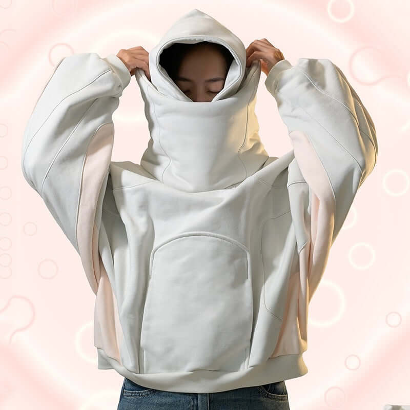 Sports Fashion Loose Hoodie - Super Warm ♨️ with Face Wrap Casual Sweatshirt