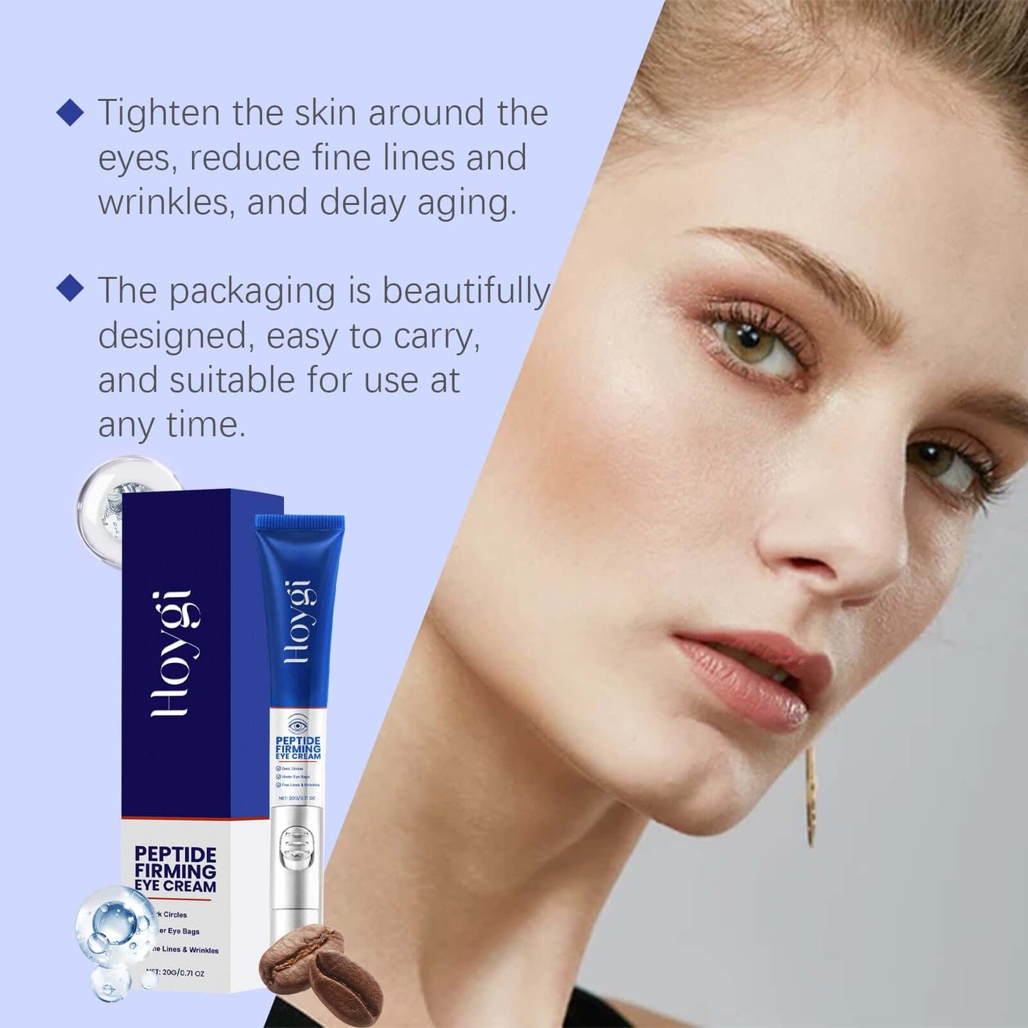 Popular Electric Peptide Firming Eye Cream - Moisturizing & Nourishing - Tighten Skin, Improve Elasticity 😍