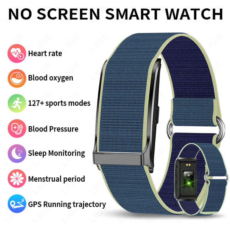 Chic Design Smart Watch - Health Monitoring Screenless Design, Ultra Long Battery Life, Smart Voice Assistant