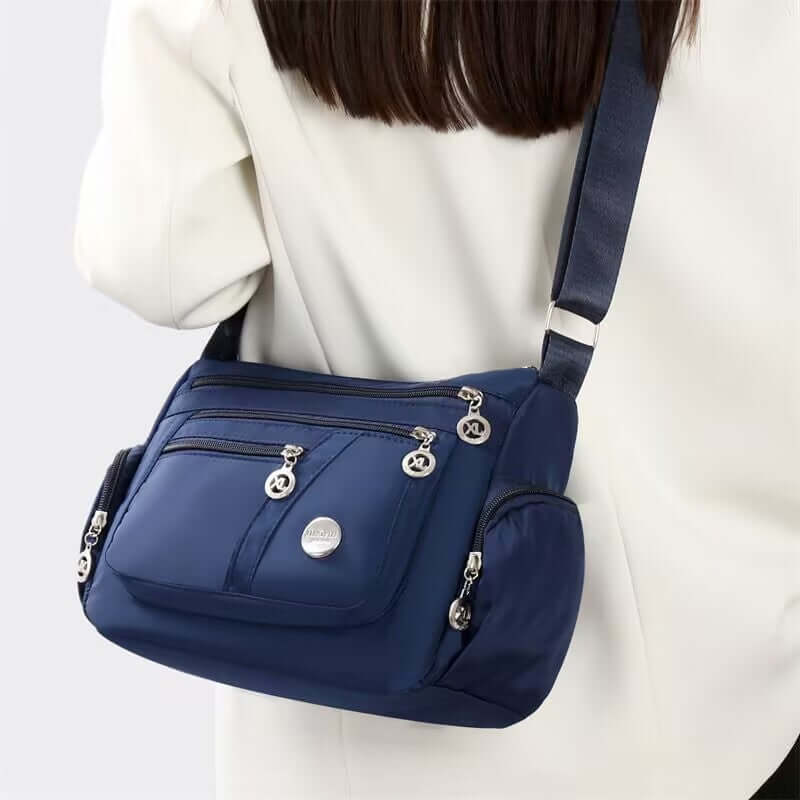 Multi-compartment Single-Shoulder Crossbody Handbag - Lightweight Large-capacity in Cool Colors 🌈