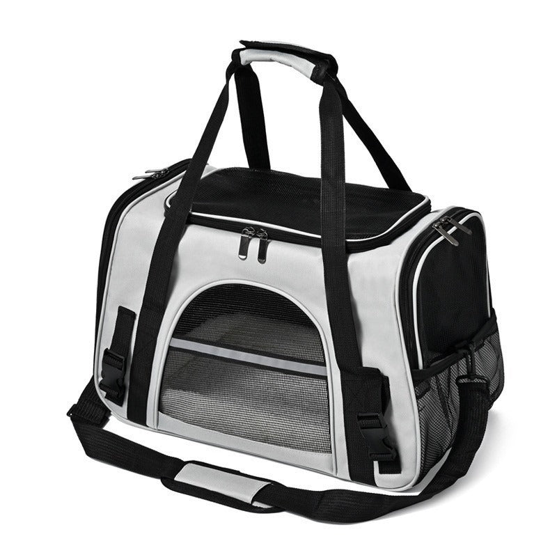 Smart Expandable Breathable Mesh Pet Carrier Travel Bag
