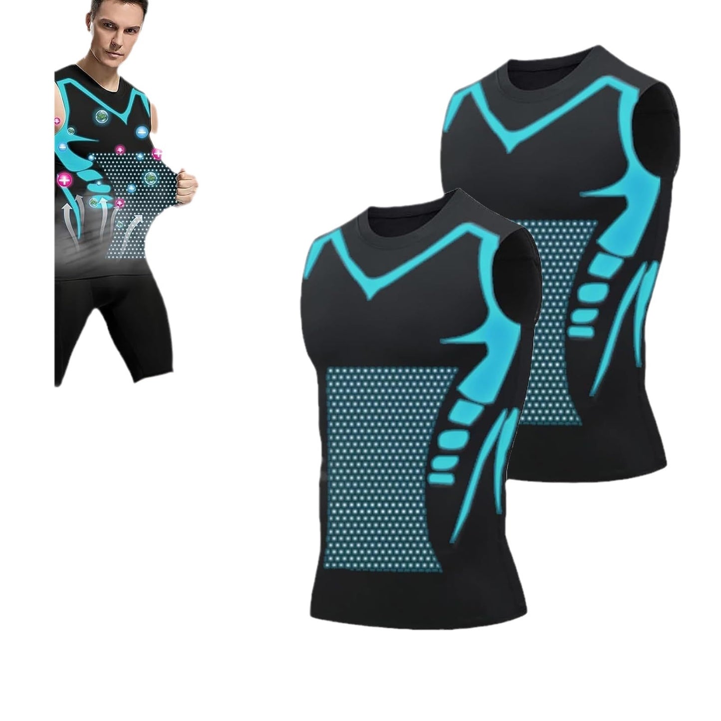 Quick-dry Men's Fitted Sports & Fitness Vest 💪 Sleeveless Elastic Breathable Moisture-wicking