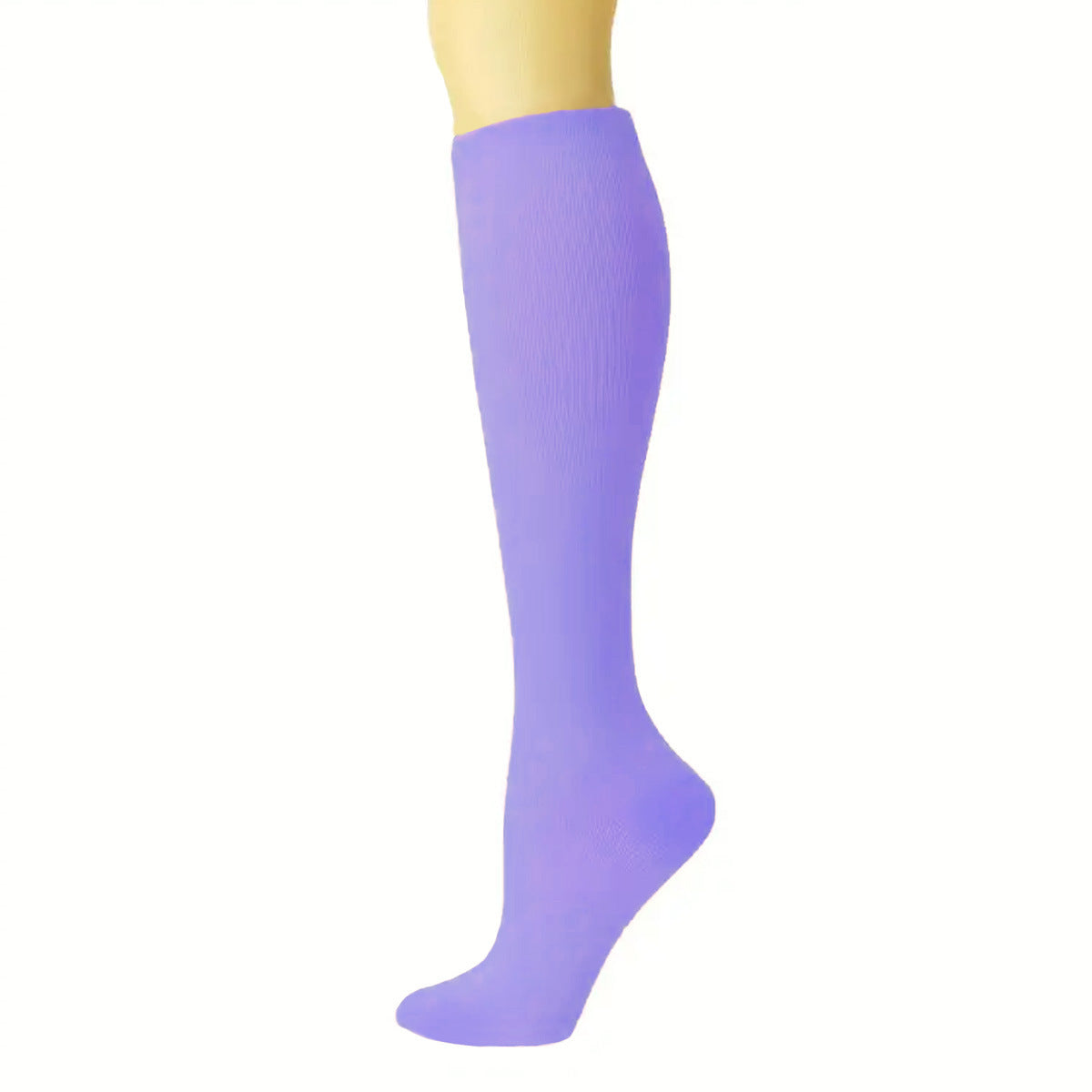 Women's Calf Length Compression Sports Socks - Anti-Slip, Sweat-absorbent, Solid & Polka Dots