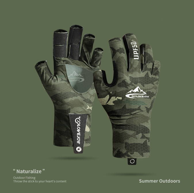 Professional Outdoor Sports and Fishing Gloves - Non-Slip Half Finger Nylon & Spandex 🎣