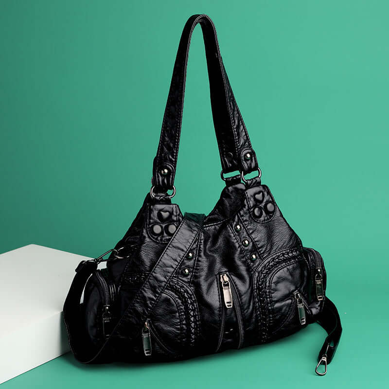 Vintage Women's Soft PU Handbag 👜 Large Capacity Single Shoulder Crossbody Bag